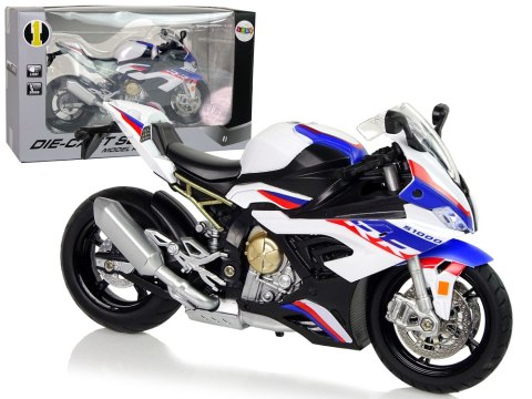 Motocykl Model BMW S1000RR Biały Dźwięki Światła