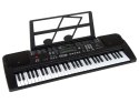 Keyboard Z Mikrofonem Instrument Muzyczny Czarny