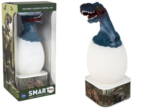 Lampka Jajko Dinozaur LED Micro USB Niebieski T-Rex