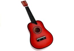 Gitara Drewniana Klasyczna z Kostką Różowa 60 cm